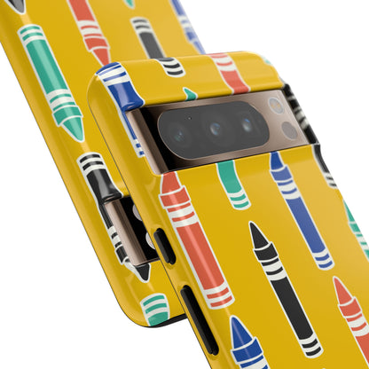 Crayons Dance Joyfully - Google Pixel Case