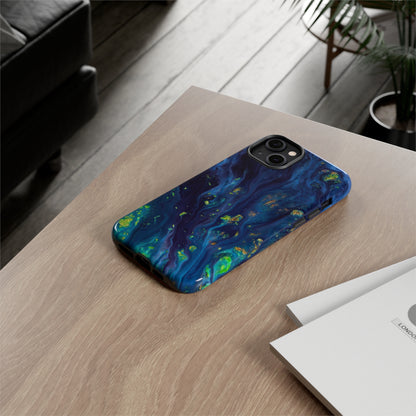 Green Opal Ink Art iPhone Case (Protective) Phone Case