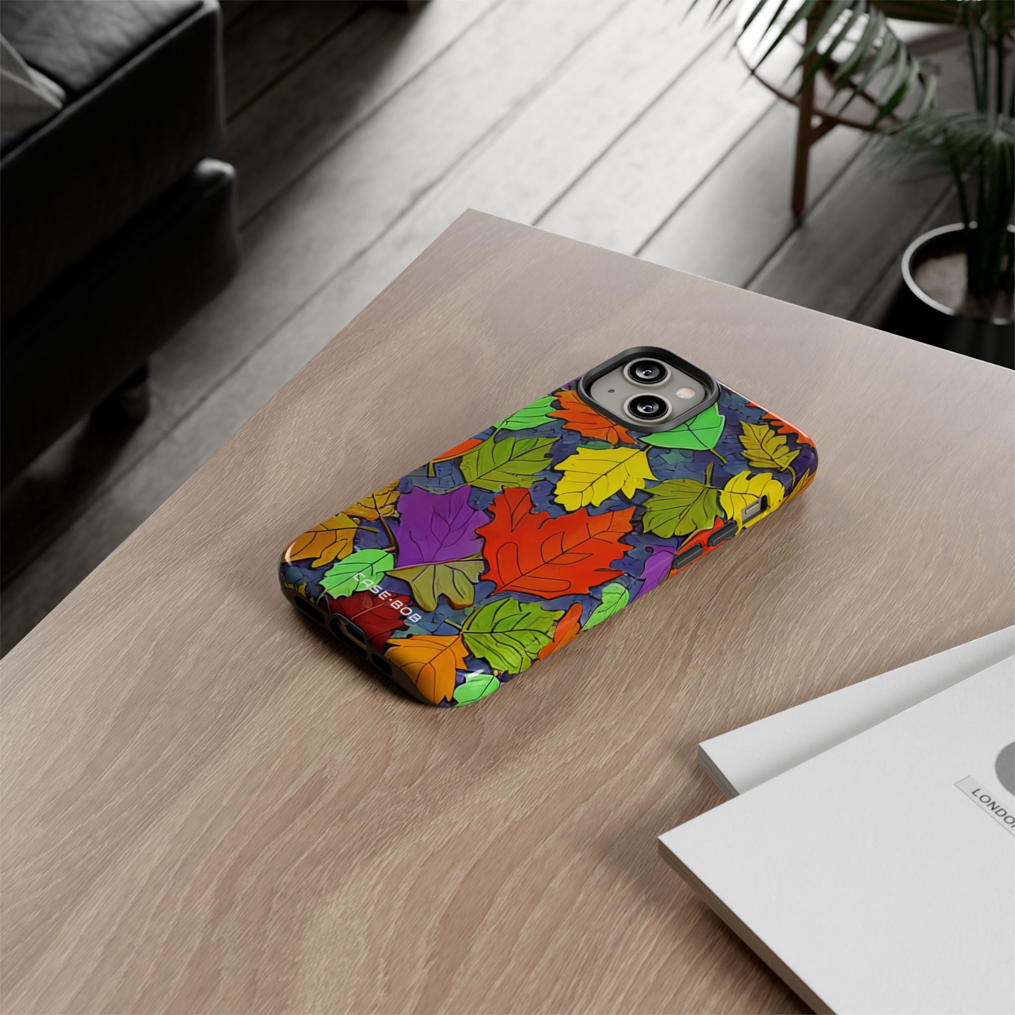 Vivid Leafburst iPhone 14 Case - Tough