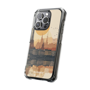 Parisian Sunset Serenity - Phone Case for iPhone (Clear Impact - Magnetic)