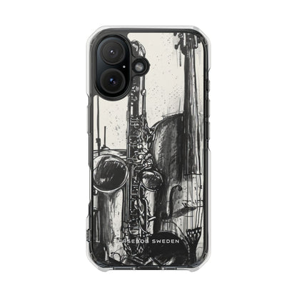 Jazz Instrument Line Symphony iPhone 16 - Clear Impact Phone Case