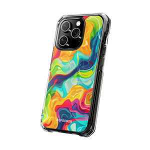 Bold Bright Patterns | Phone Case for iPhone (Clear Impact Case - Magnetic)