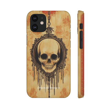 Gothic Skull Elegance iPhone 12 - Schlanke Handyhülle