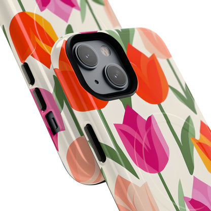 Tulip Harmony Green iPhone 14 - Tough+