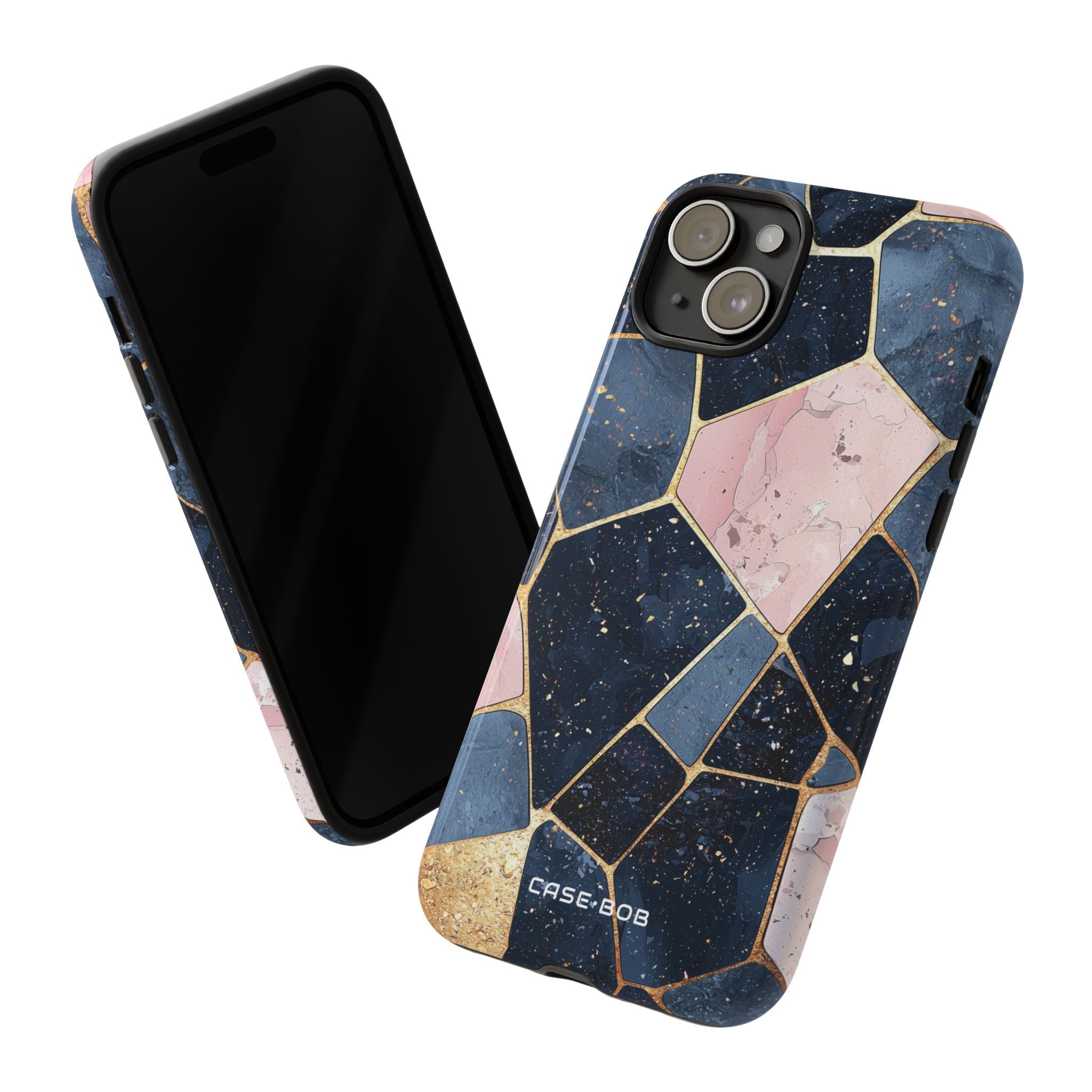 Golden Mosaic iPhone 15 Plus Case - Tough