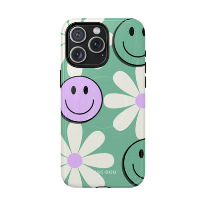 Smiley Daisy Glow iPhone 15 Pro Max Case - Tough+
