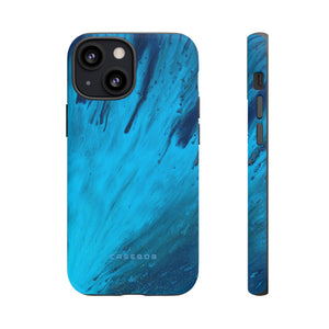 Light Blue Ink Art | Phone Case