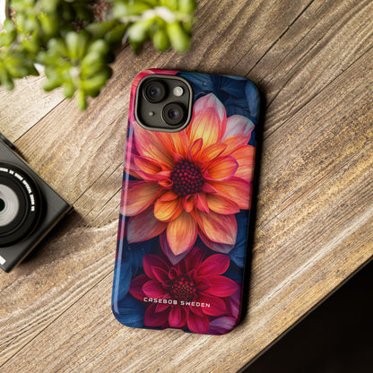 Fiery Bloom Harmony iPhone 15 - Tough Phone Case