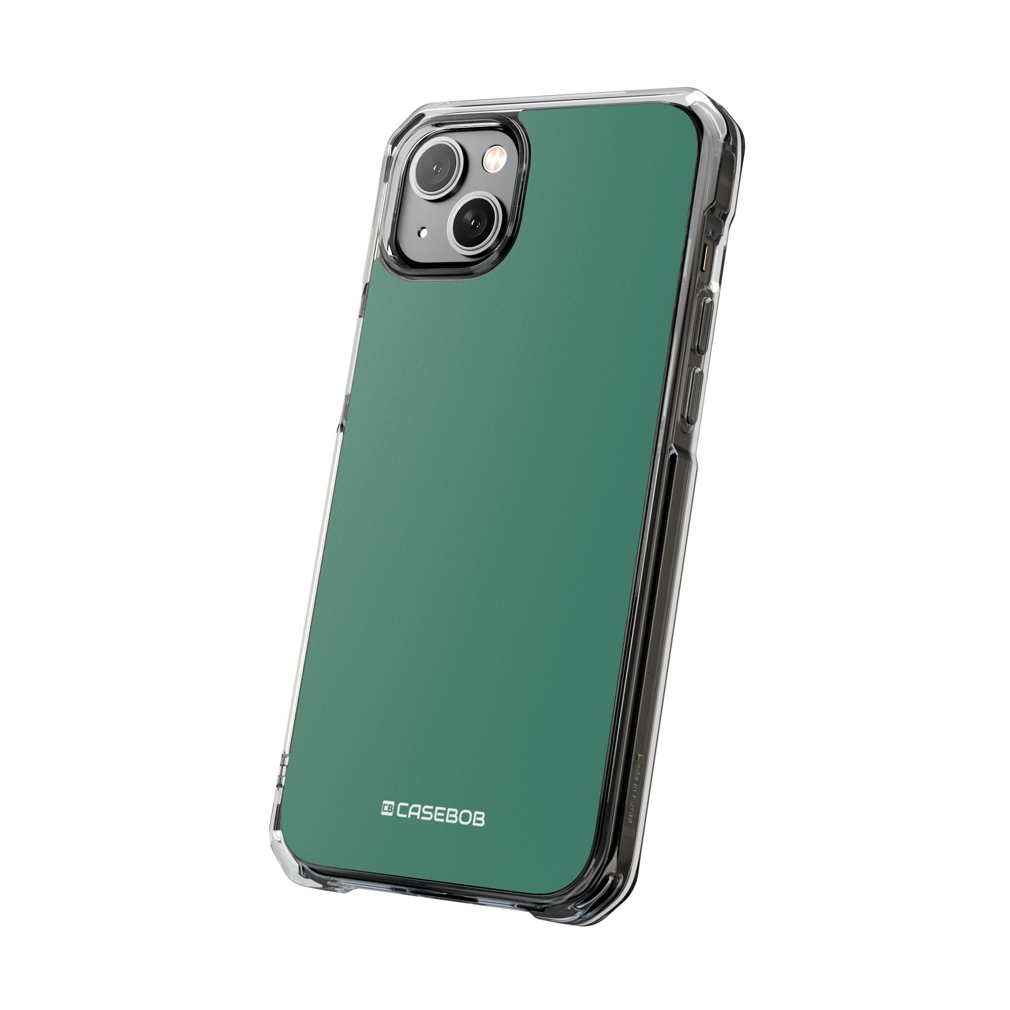 Viridian Green - Clear Impact Case for iPhone