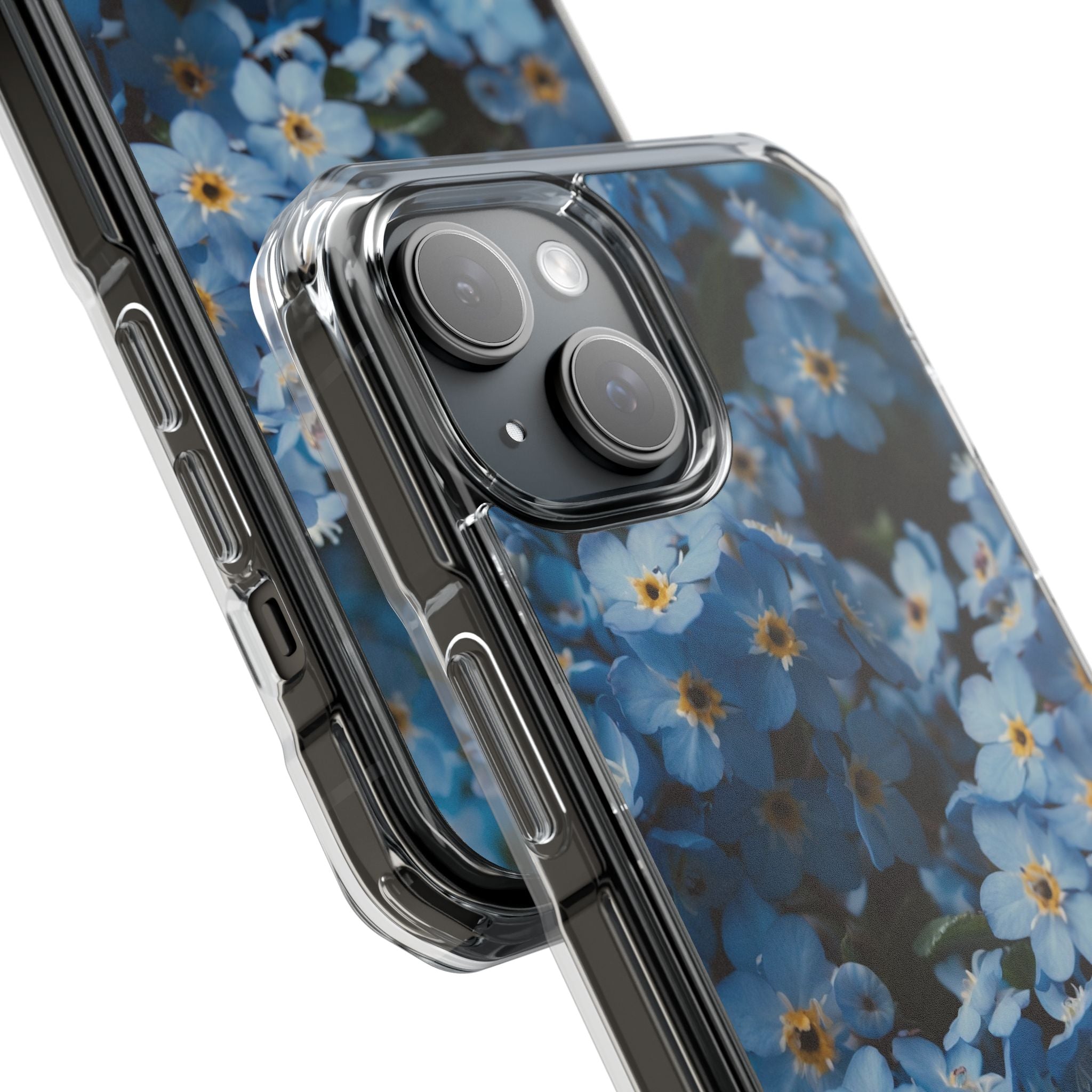 Blue Blooms Embrace iPhone Case - Impact