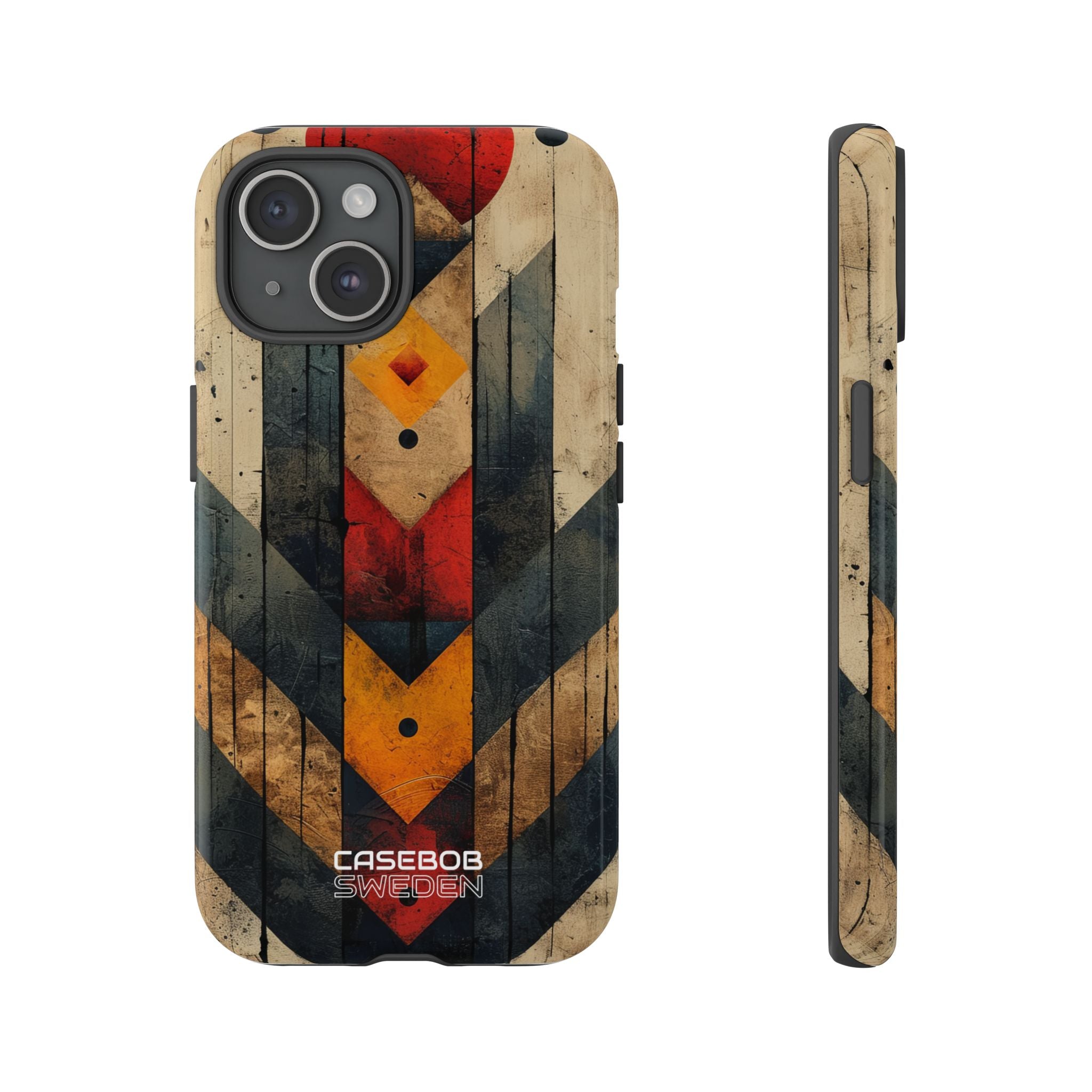 Geometric Fire Rise iPhone 15 - Resistente