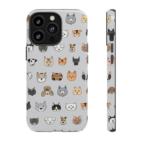 Cats n Dogs Pattern iPhone Case (Protective) iPhone 13 Pro Glossy Phone Case