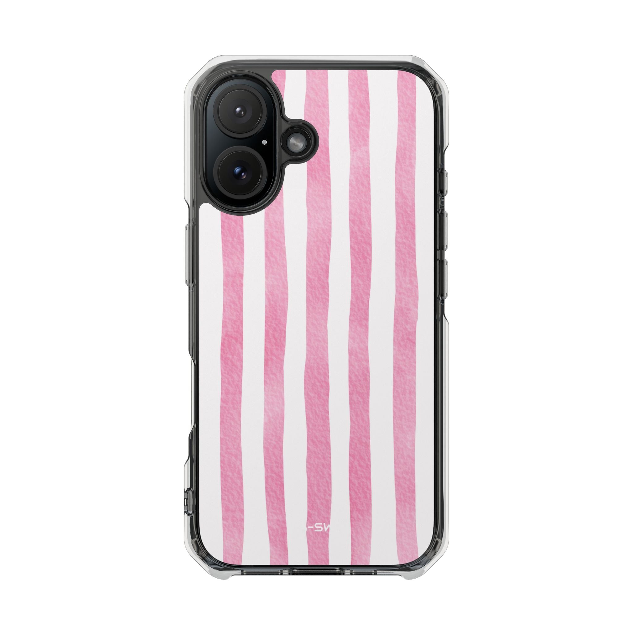 Pink Watercolor Stripes iPhone Case - Impact