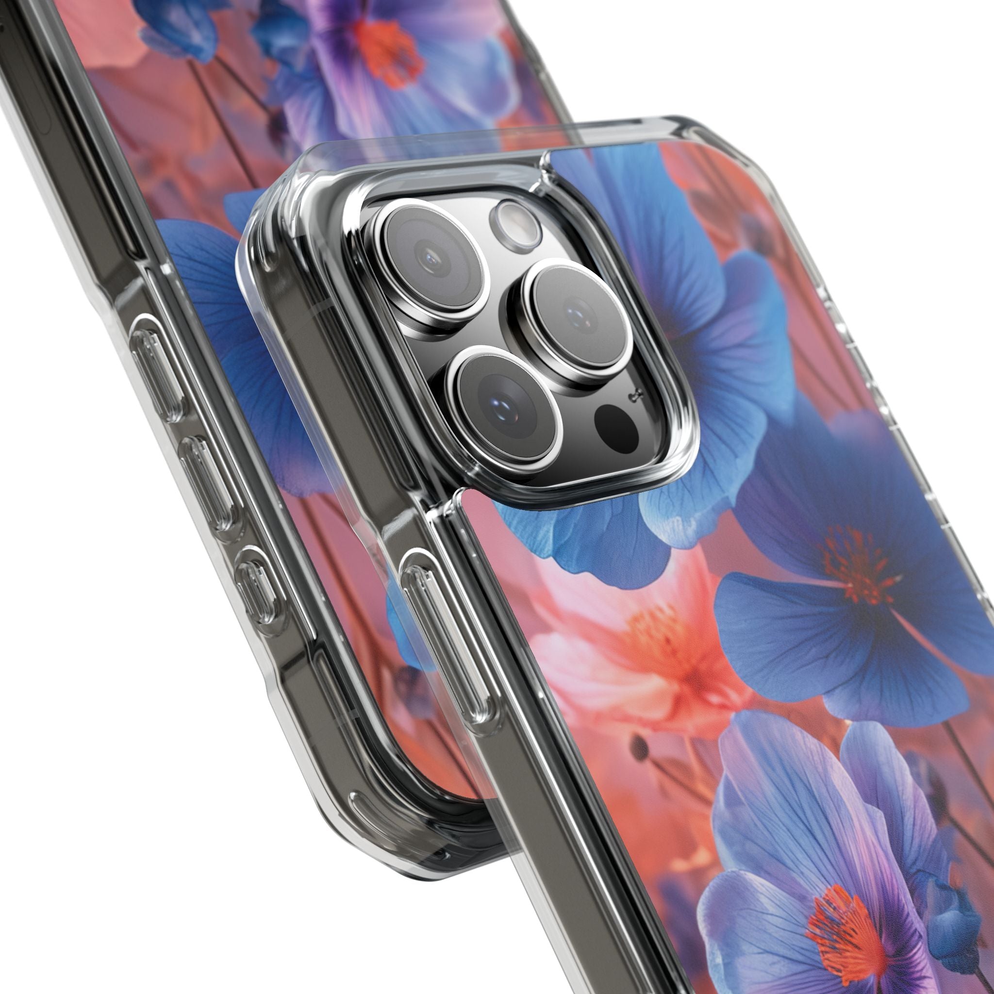 Ethereal Floral Symphony iPhone 16 - Clear Impact Phone Case