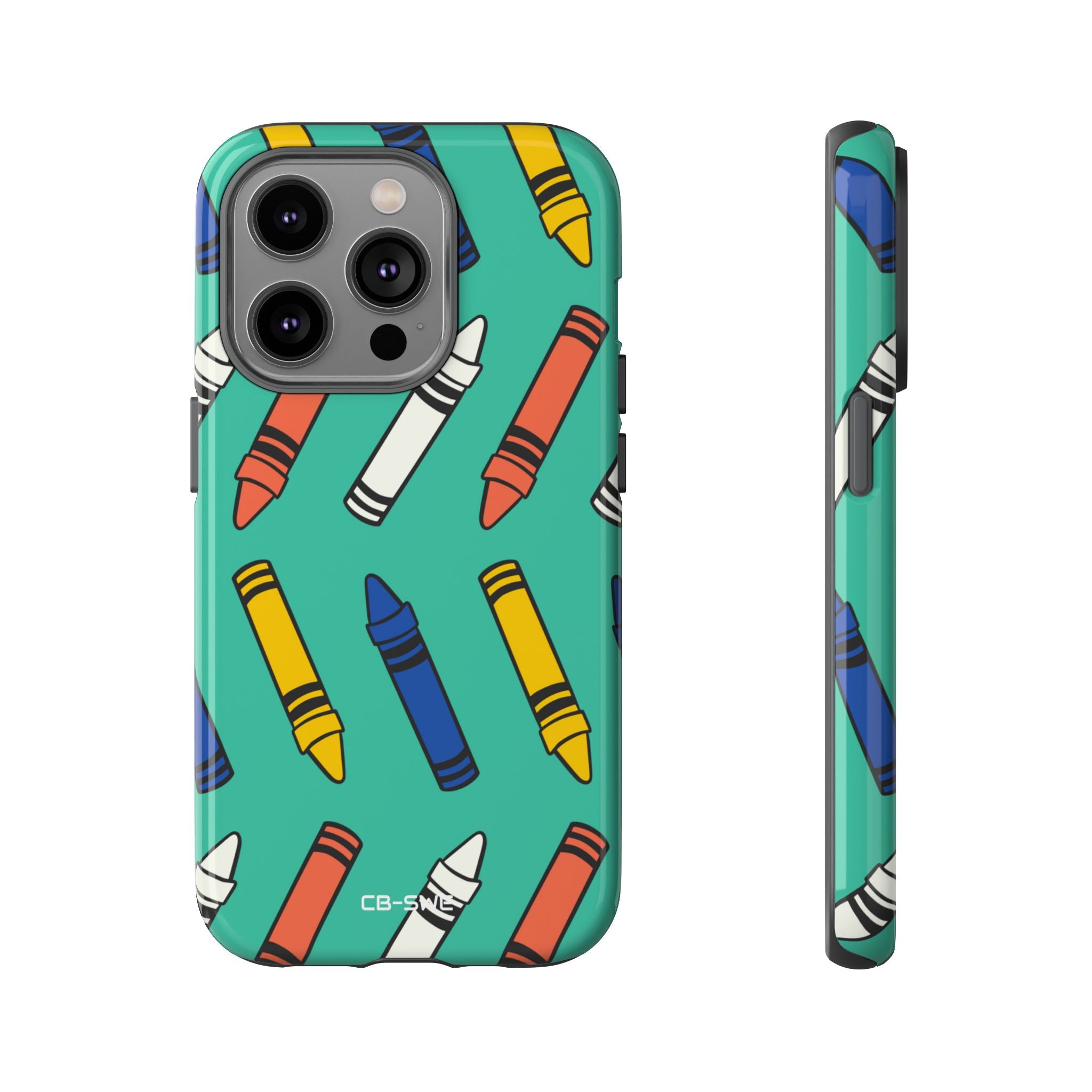 Crayons Dance Playfully - iPhone Case