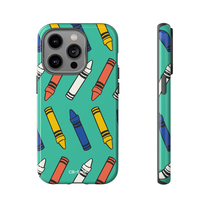 Crayons Dance Playfully - iPhone Case