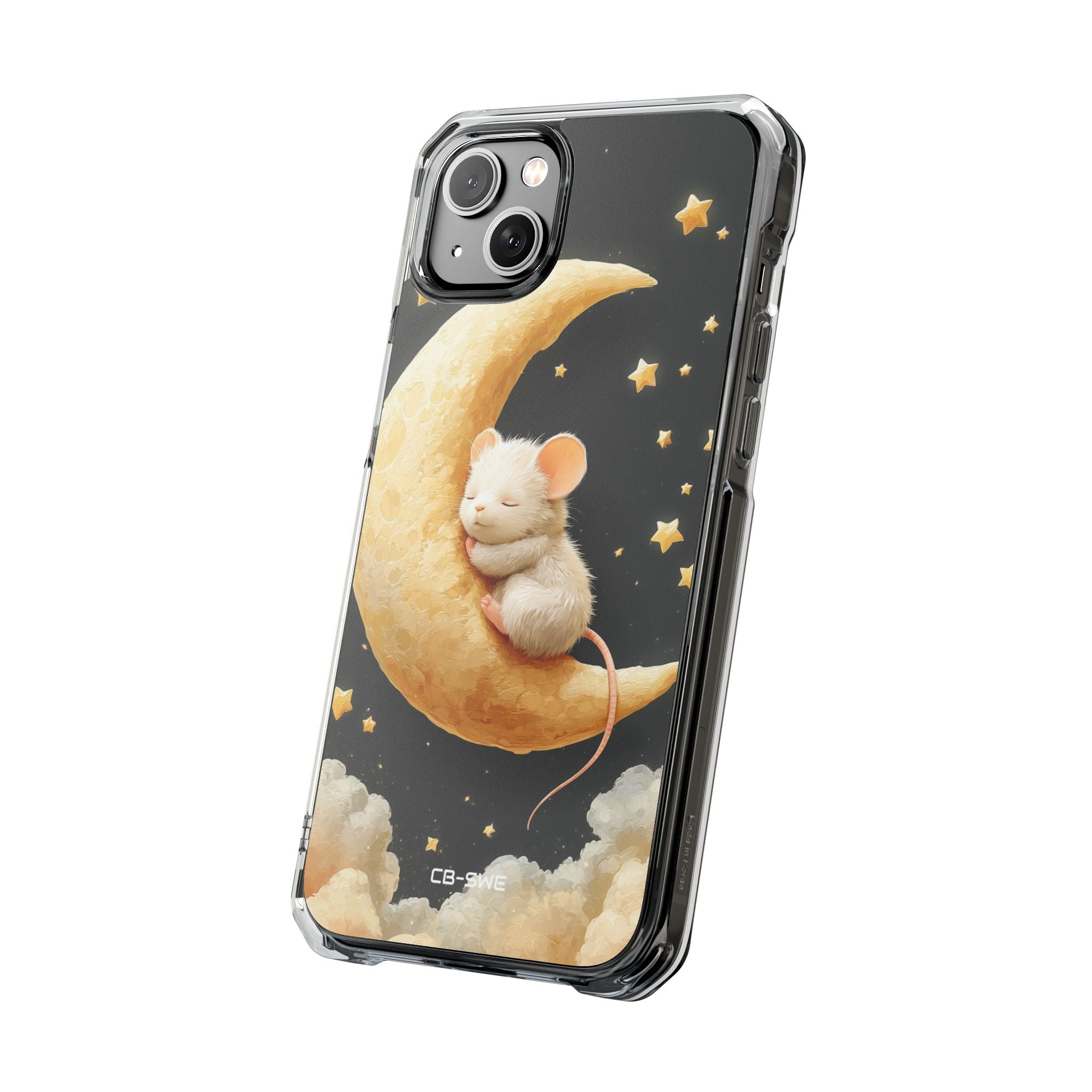 Moon Cradles Mouse iPhone Case - Impact