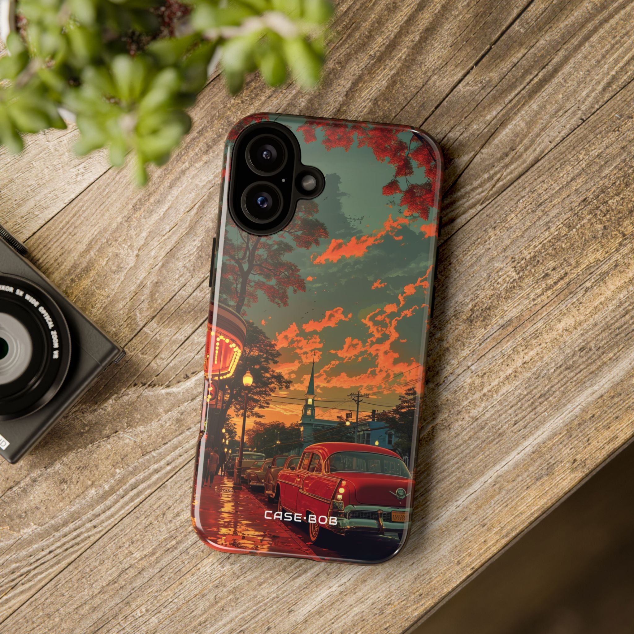 Vintage Cruiser Glow iPhone 16 Plus Case - Tough