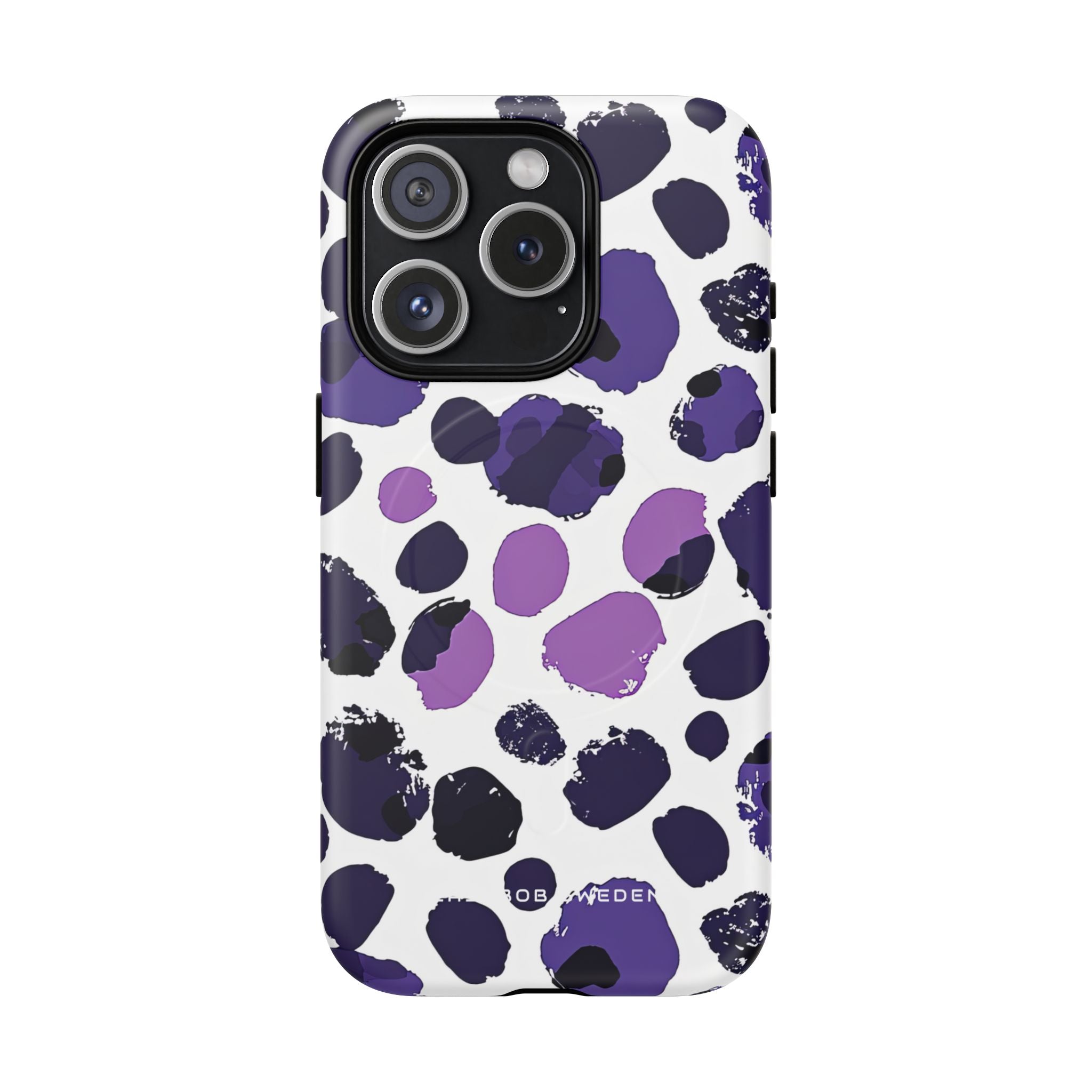 Purple Inkblots iPhone 15 | Tough+ Phone Case