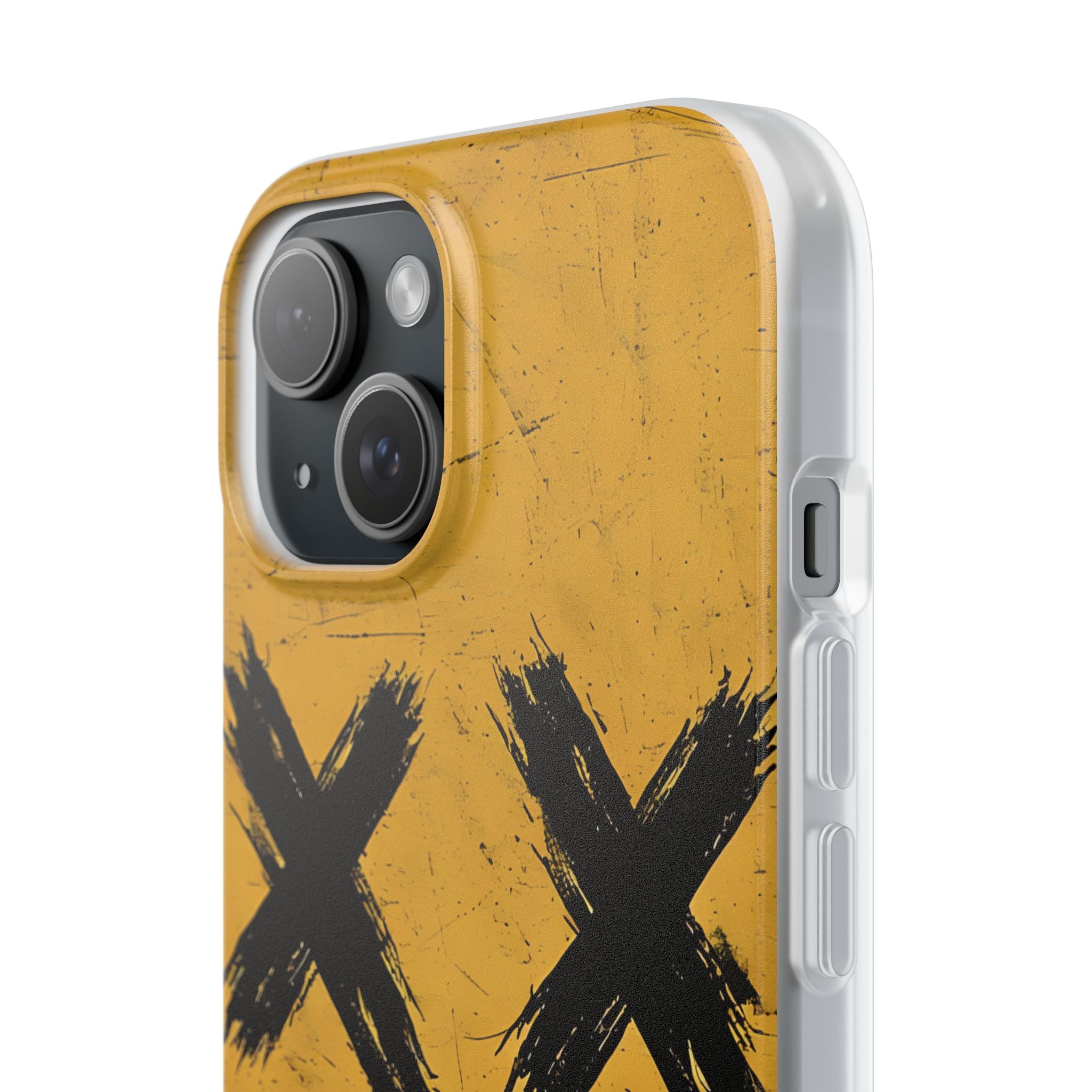 Jagged Smile Yellow iPhone 15 Case - Soft