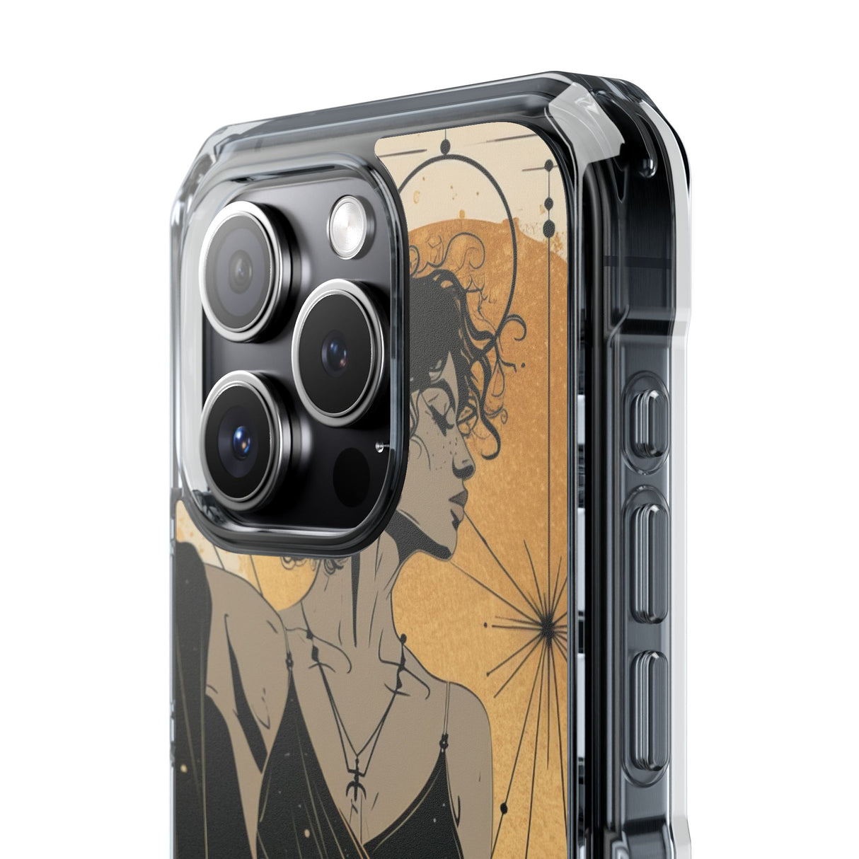 Celestial Elegance – Handyhülle für iPhone (Clear Impact – Magnetisch)