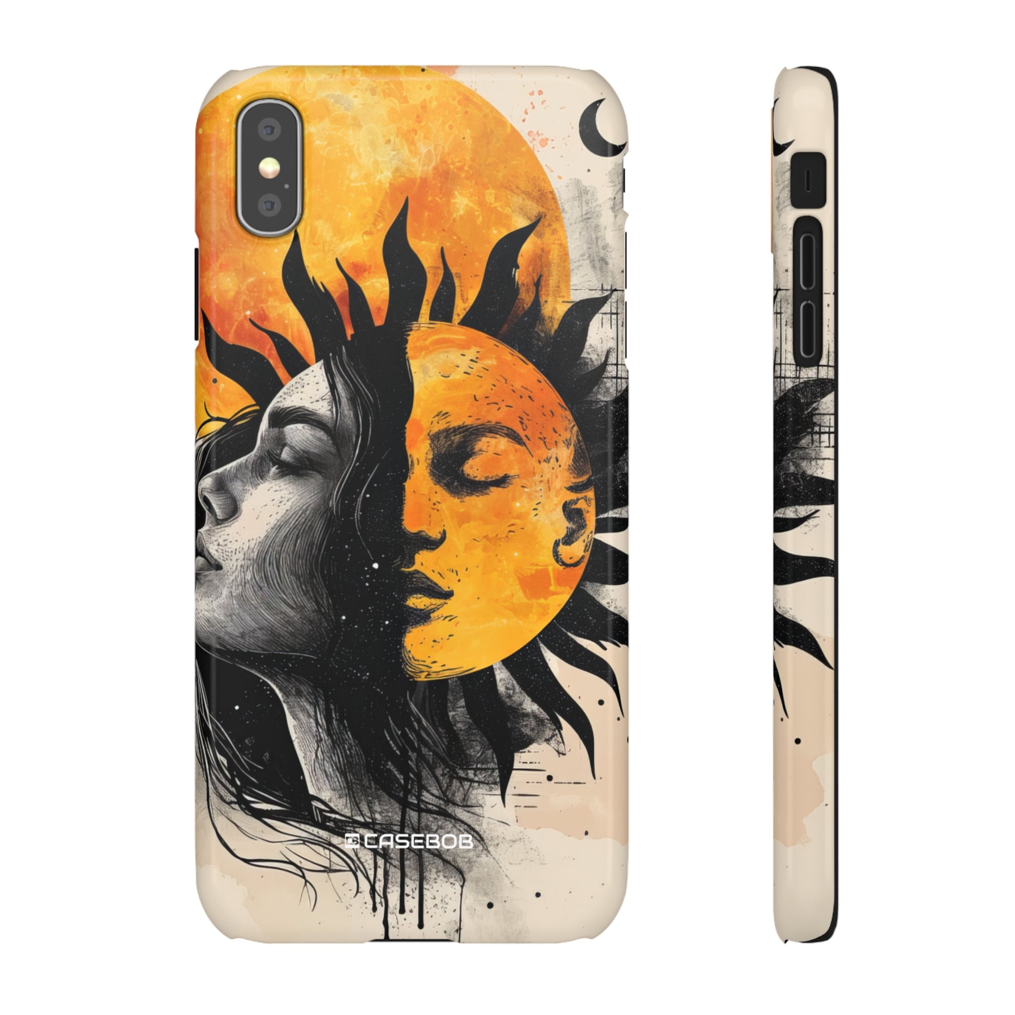 Sunlit Duality | Slim Phone Case for iPhone