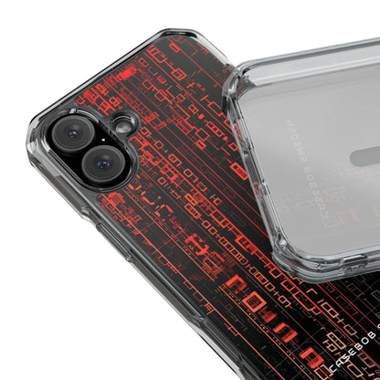 Gradient Cyberflux Network iPhone 16 - Clear Impact Phone Case