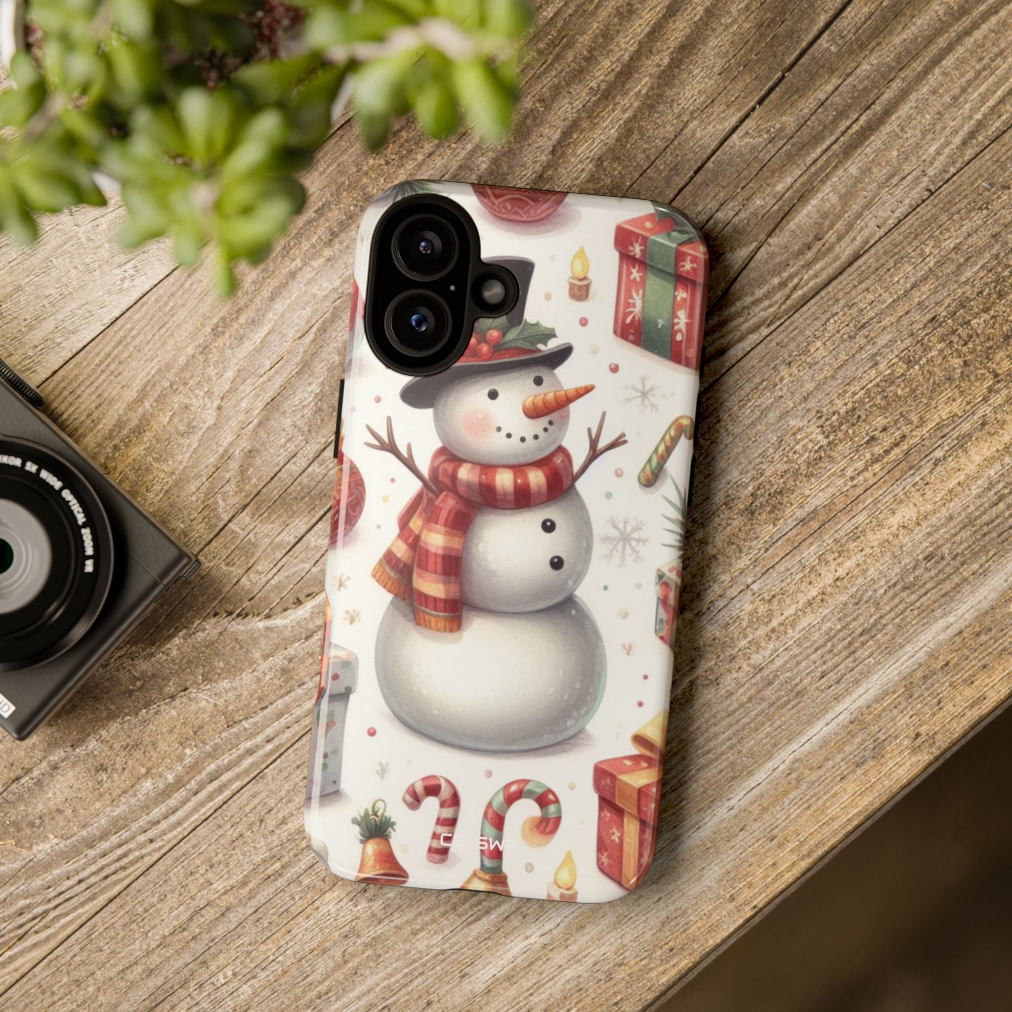 Snowman Welcomes Joy - iPhone Case