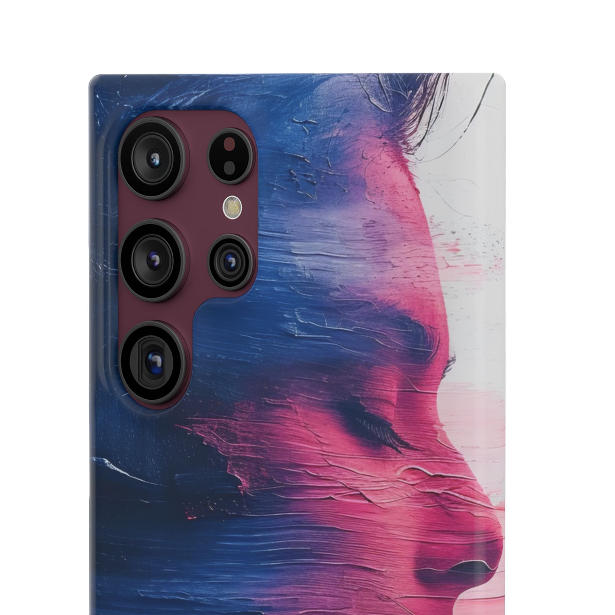 Blue Magenta Portrait - Slim Samsung S22 Phone Case