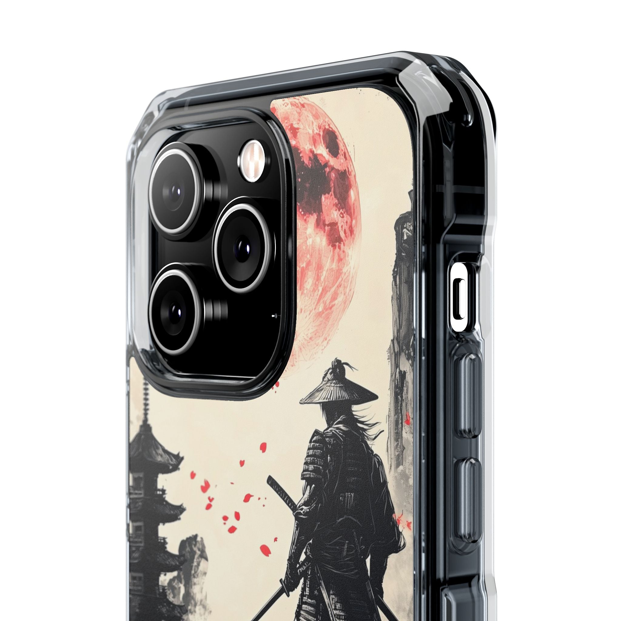 Samurai Gazes Moonward iPhone Case - Impact