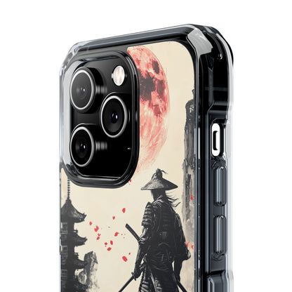 Samurai Gazes Moonward iPhone Case - Impact