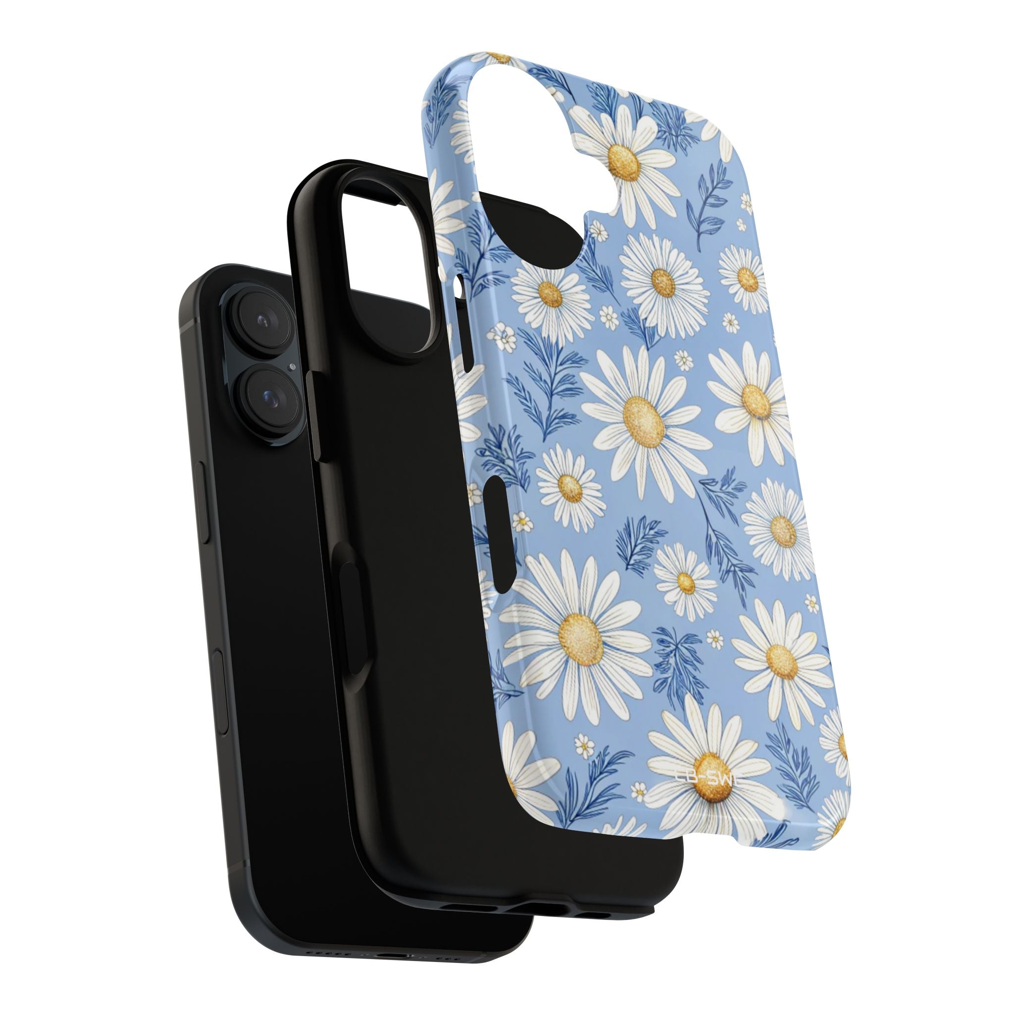 Daisies On Blue - iPhone Case