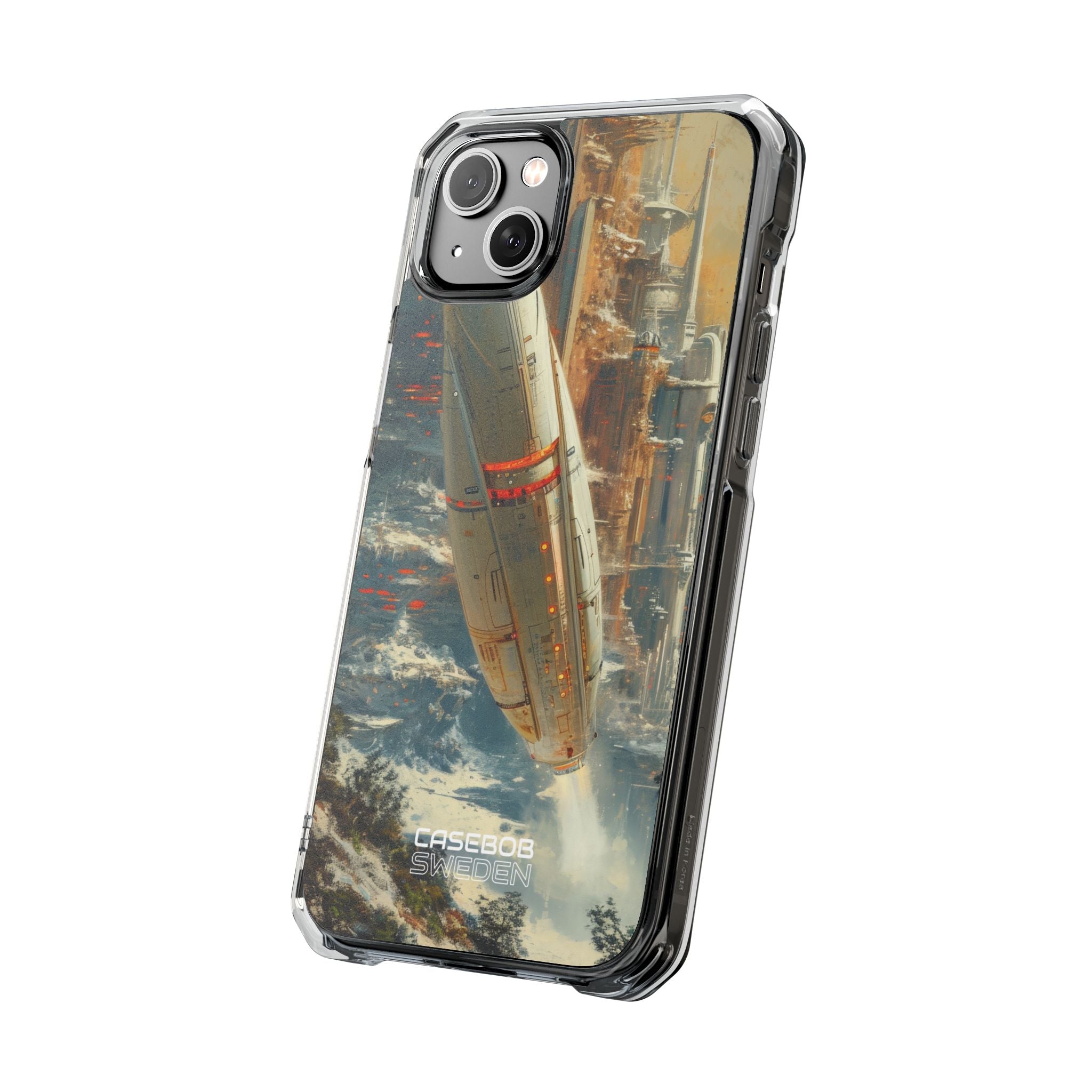 Futuristic Forest Voyage iPhone 14 - Impact Clear+
