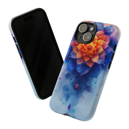 Blue Rose Mandala Serenity - Protective Phone Case