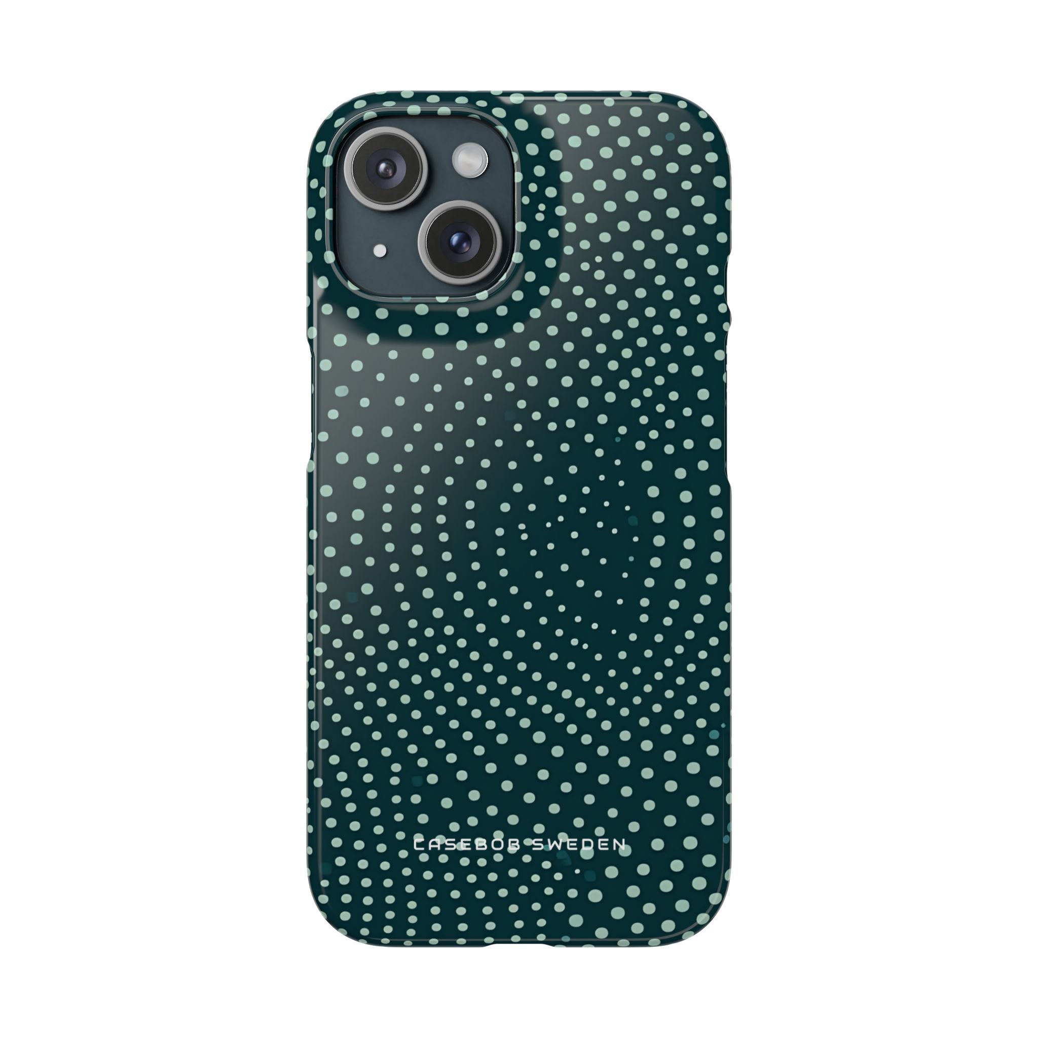 Teal Rippleflow iPhone 15 - Slim Phone Case