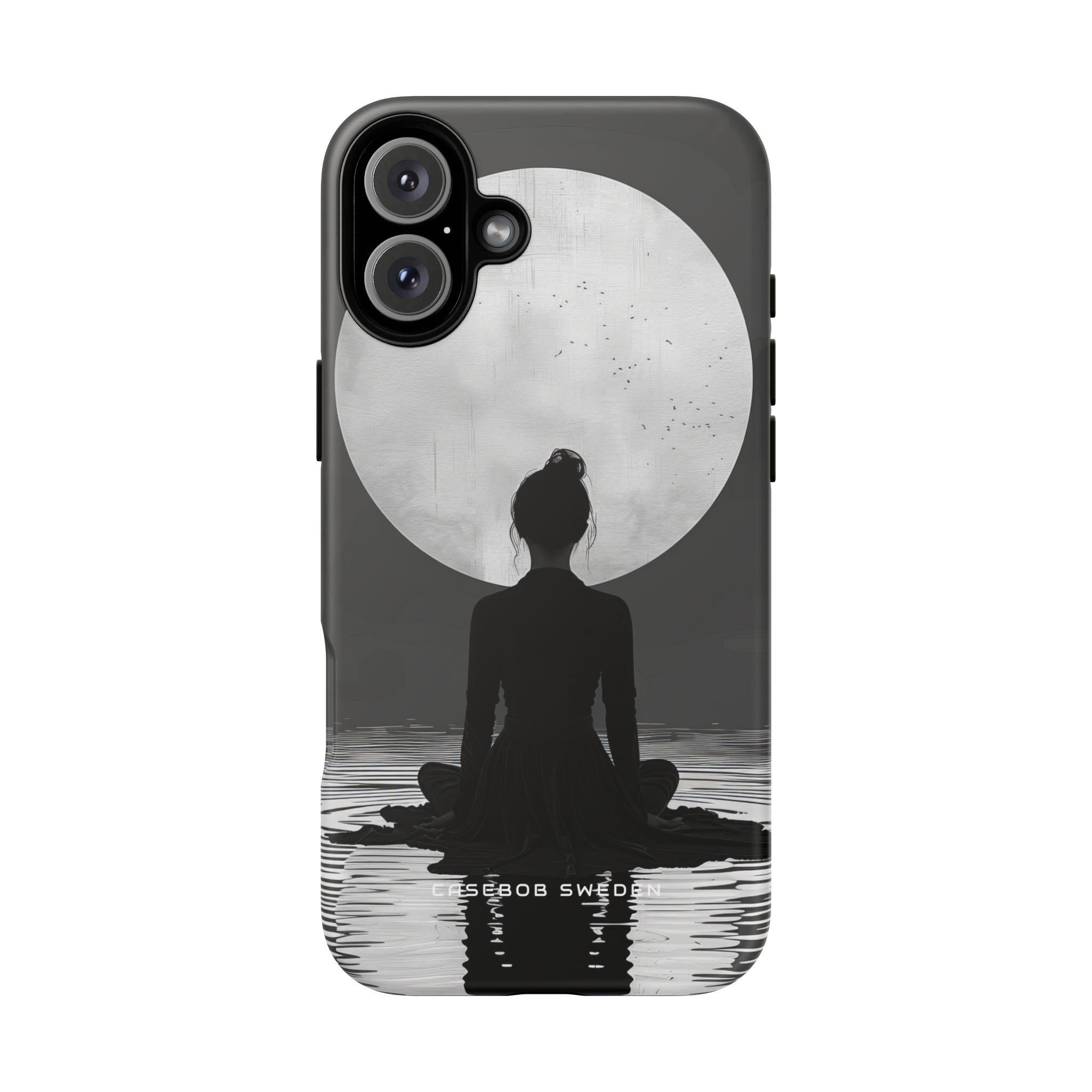 Zen Serenity Moon Reflection iPhone 16 - Tough Phone Case