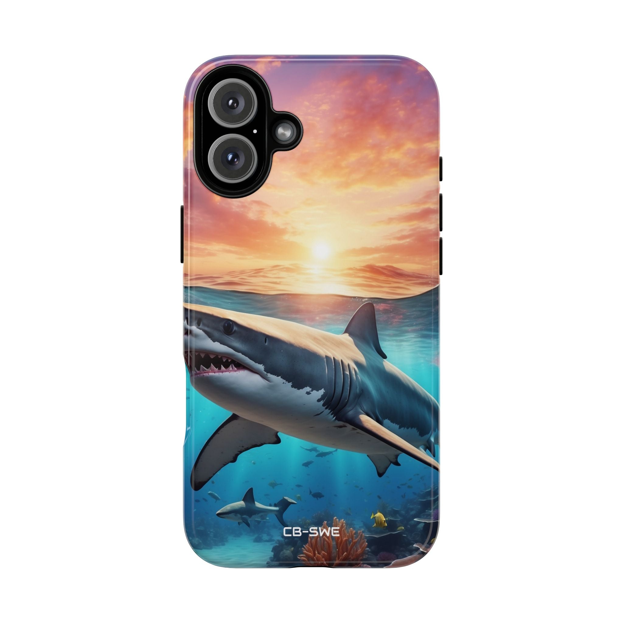 Shark Swims Through - iPhone Case