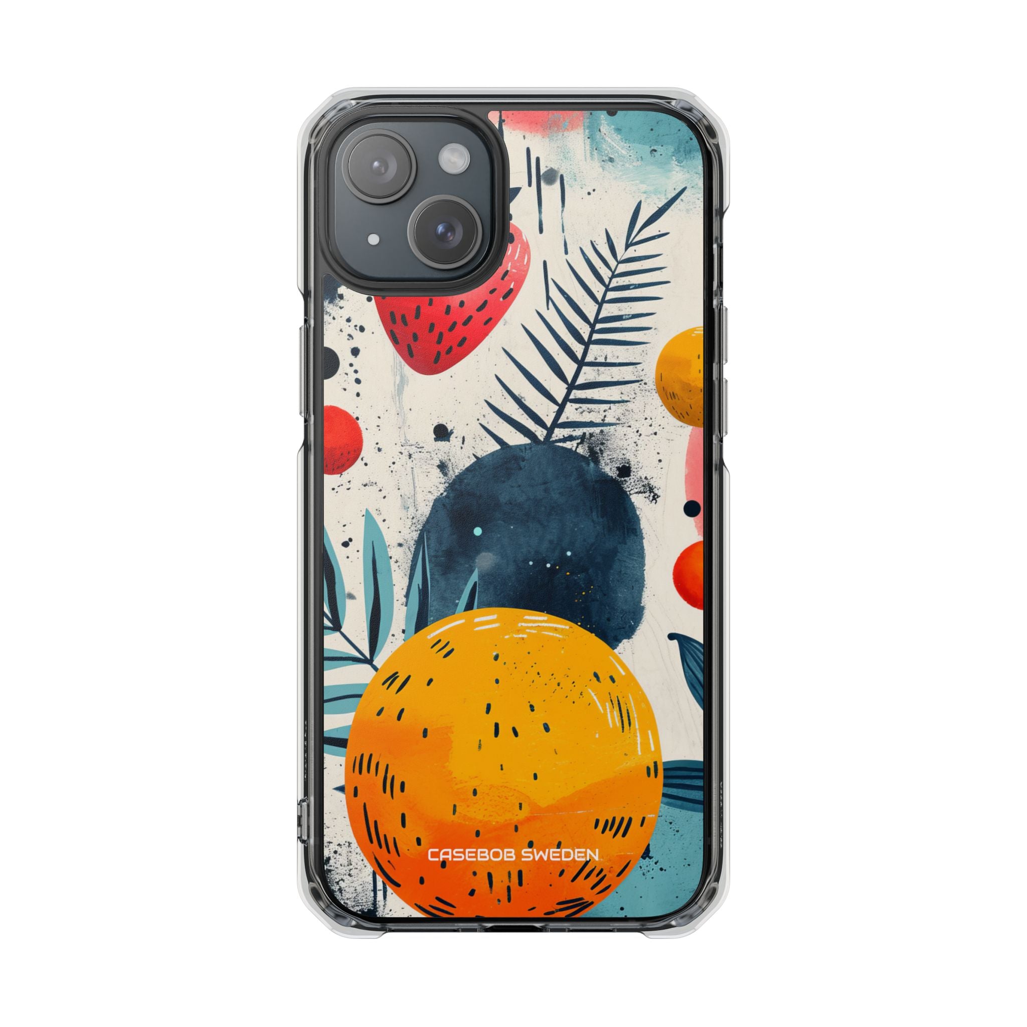 Vibrant Fruit Canvas - Clear Impact iPhone 15 Phone Case