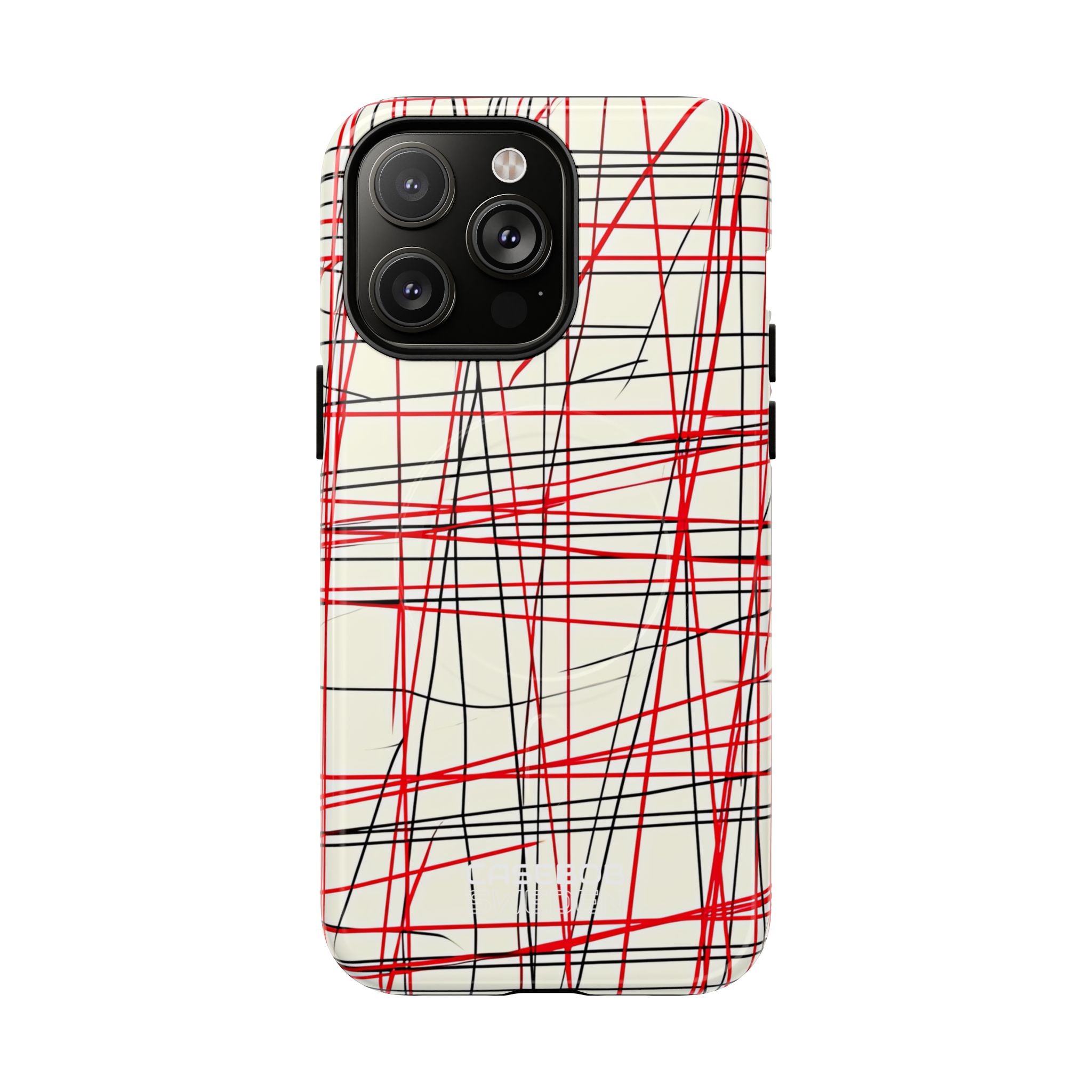 Crimson Wire Tangle iPhone 14 - Tough+