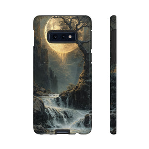 Moonlit Waterfall Silence - Protective Phone Case