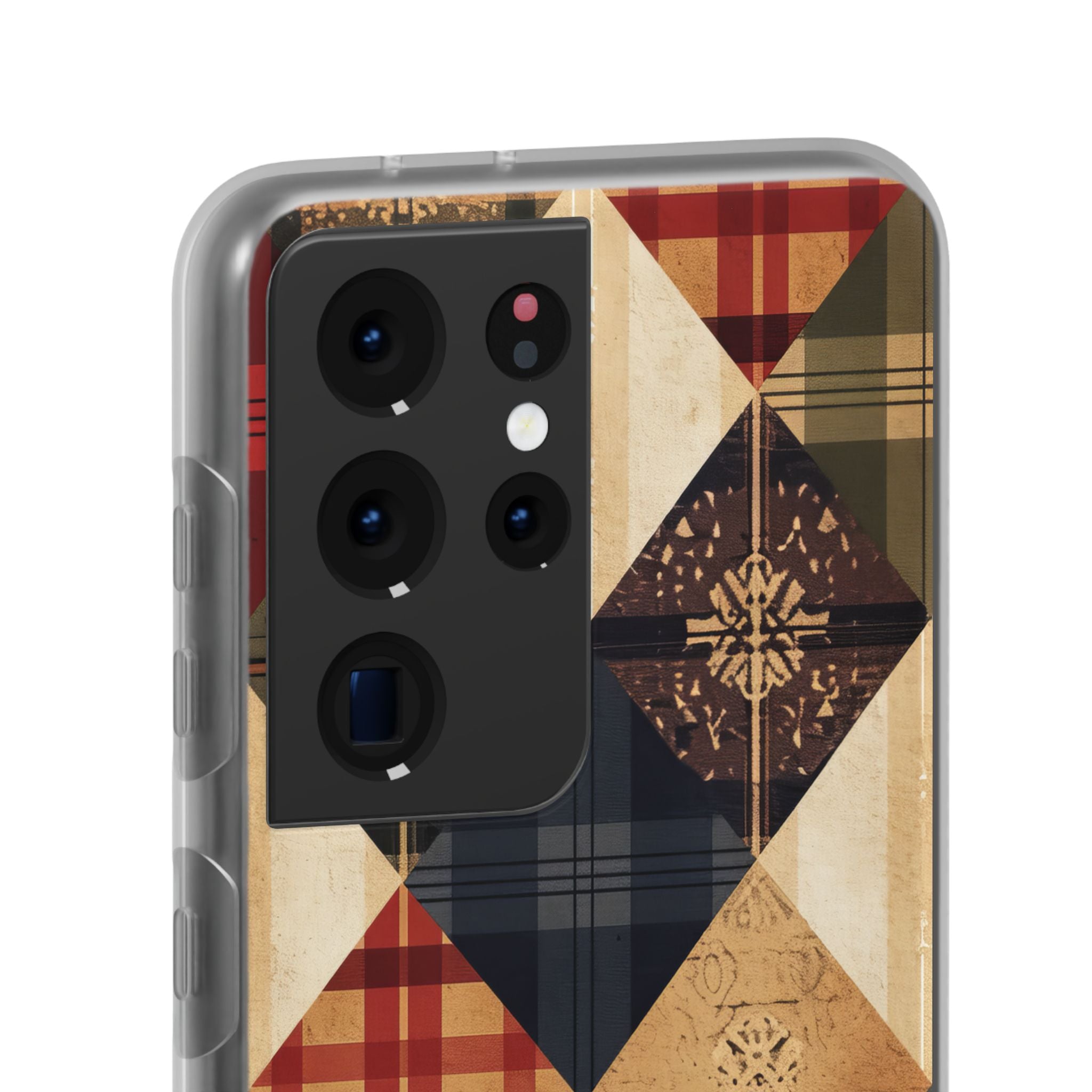 Rustic Geometric Patchwork Harmony Samsung S21 - Flexi Phone Case