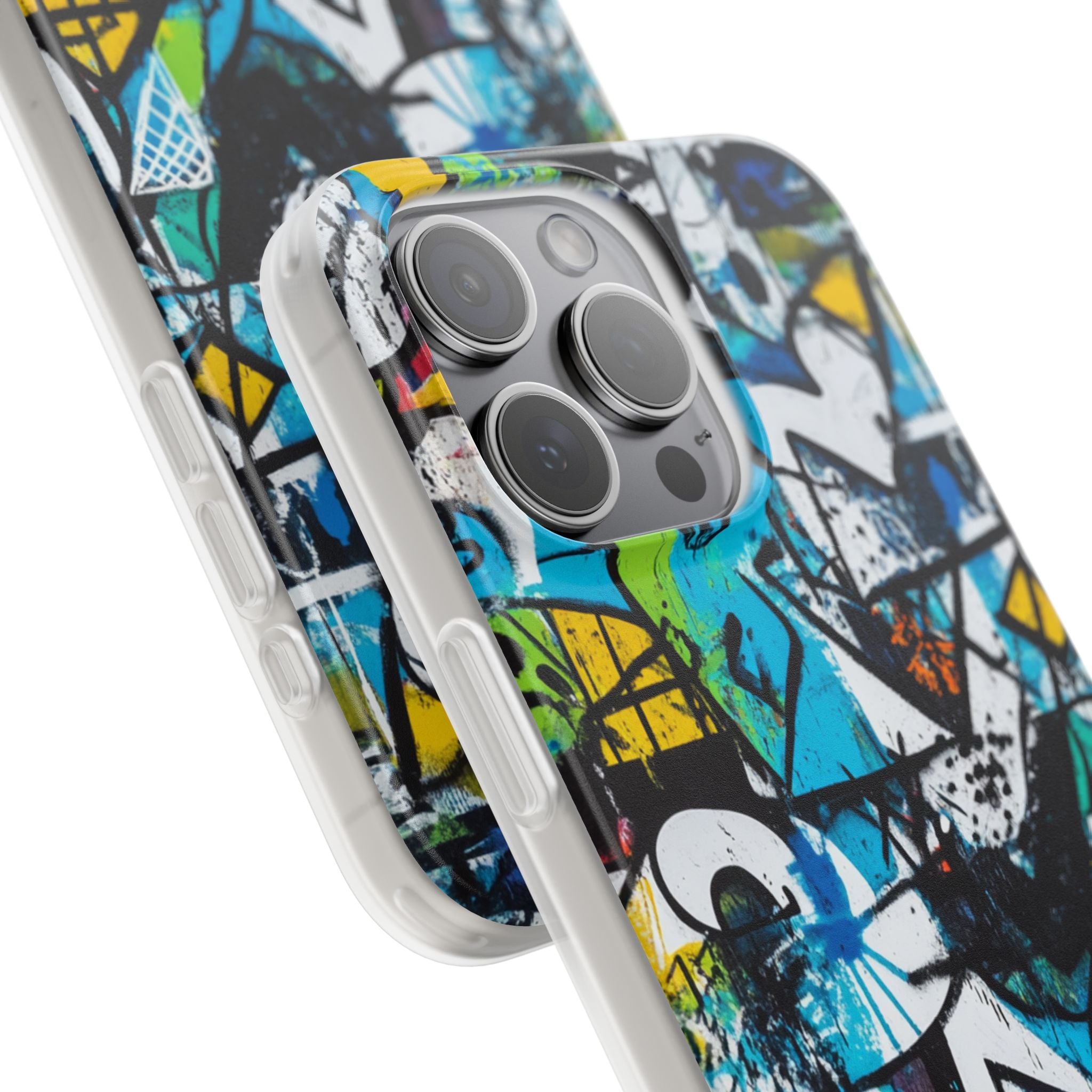 White Ripple Drift iPhone 15 Pro Max Case - Soft