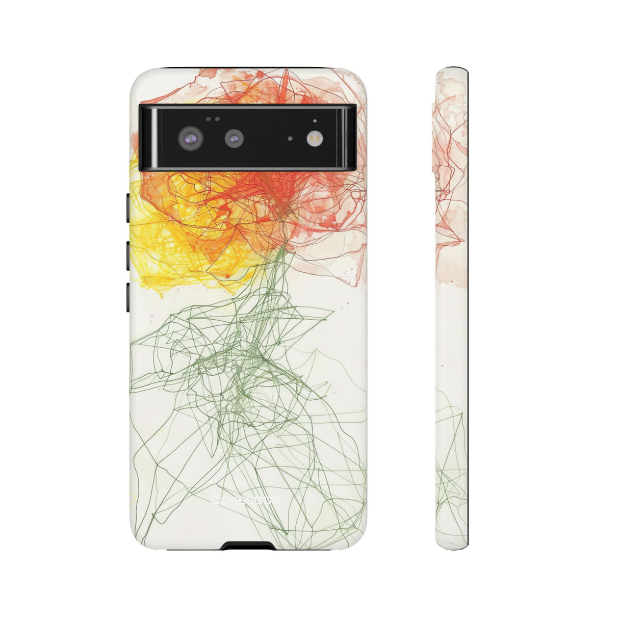 Fiery Blossom | Protective Phone Case for Google Pixel