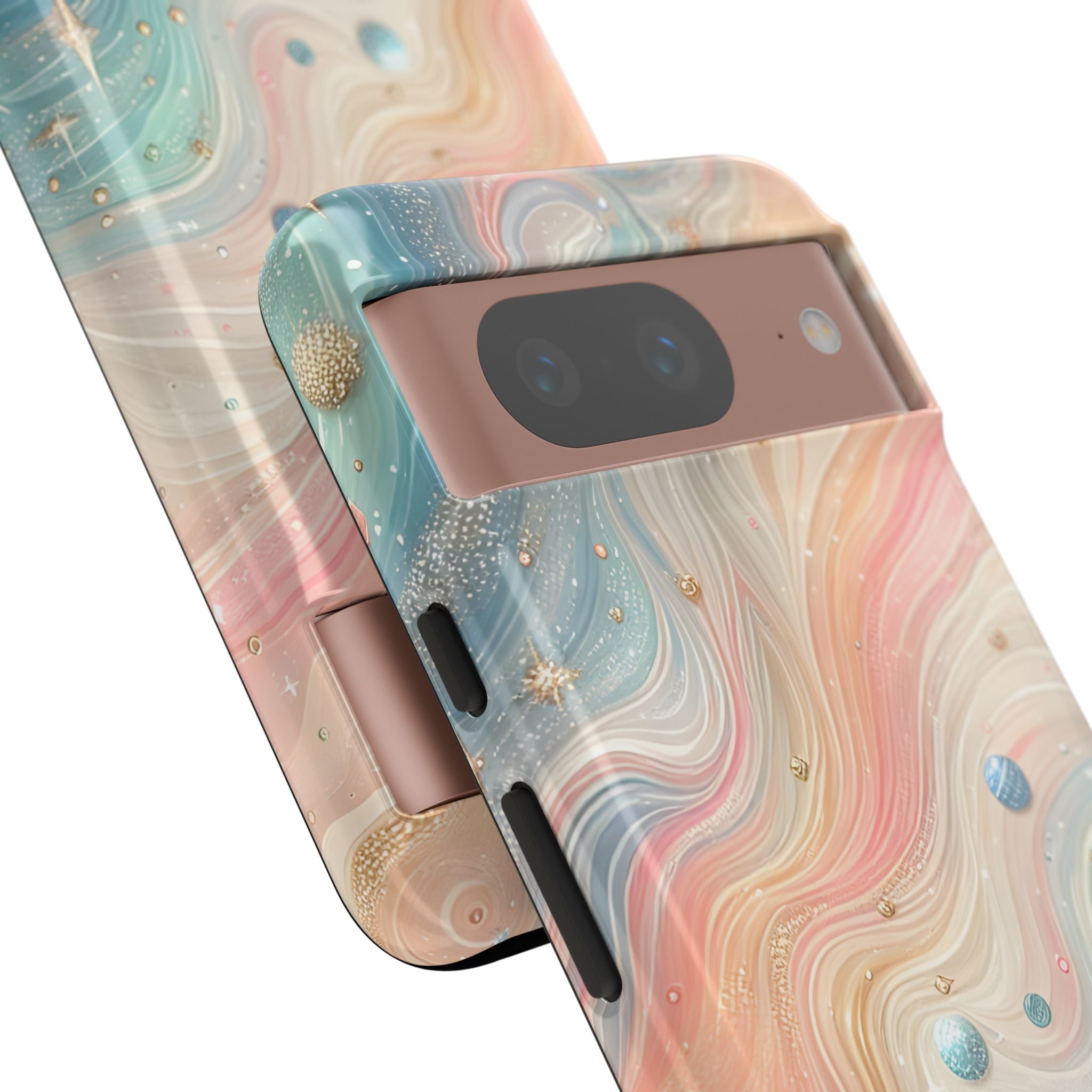 Iridescent Swirls Google Pixel 8 Case - Tough