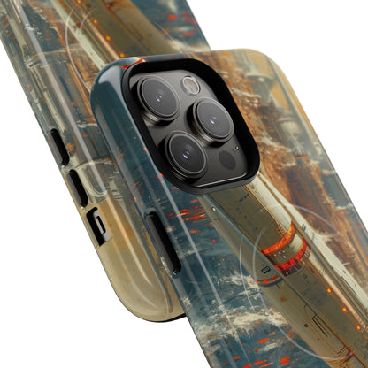 Futuristic Forest Voyage iPhone 14 - Tough+