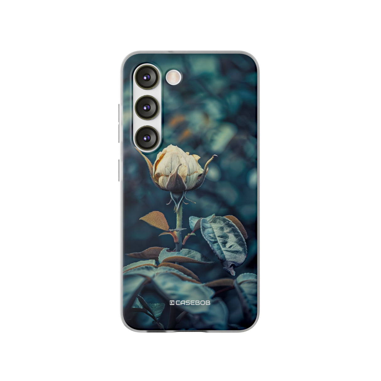 Teal Rosebud Serenade | Flexible Phone Case for Samsung Galaxy