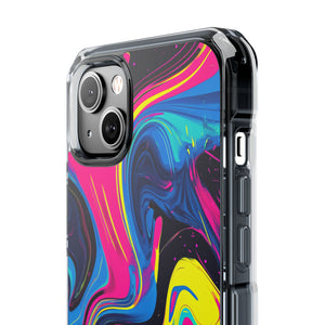 Pantone Neon Patterns | Handyhülle für iPhone (Clear Impact Case – magnetisch)