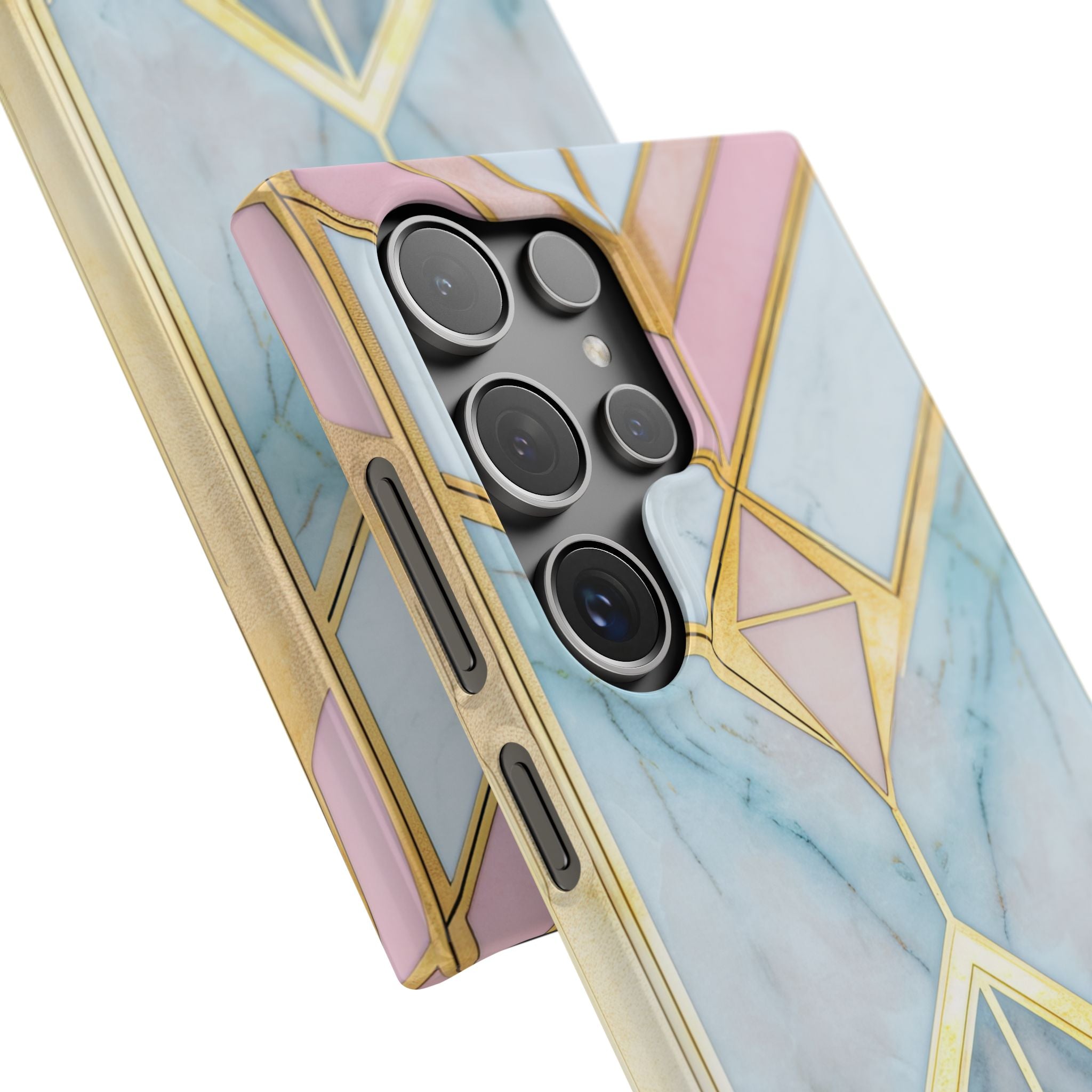 Gold Pink Art Deco - Slim Samsung S24 Phone Case