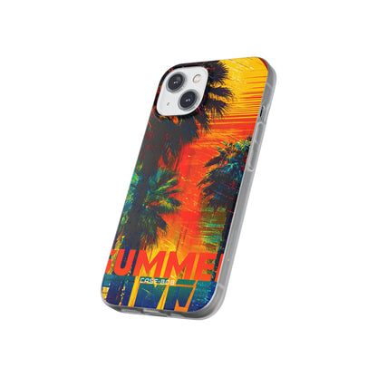 Tropical Sunburst iPhone 14 Case - Soft