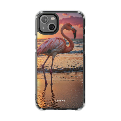 Sunset Flamingo Stand iPhone Case - Impact